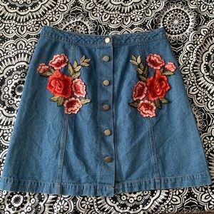 Kinnican’s jean skirt